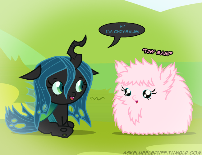 queen chrysalis and fluffle puff coloring pages - photo #3