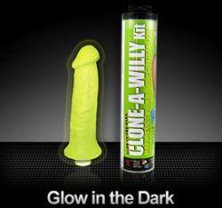 Clone-A-Willy Dildo Kit -Glow in the Dark Designed by a Doctor, it&rsquo;s a complete kit that perfectly copies a man&rsquo;s own penis in super realistic rubber. Each kit comes with easy to follow instructions and includes everything necessary to produce