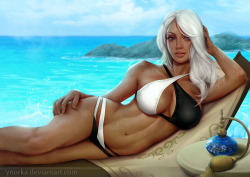 ynorka:  Swimsuit series,  commission work! 