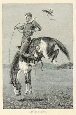 Ranch life and the hunting-trail. Frederic Remington, illustrator. 1911.  