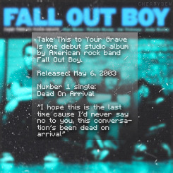 cherrydew:  Fall Out Boy → Discography 