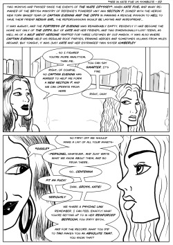 Kate Five and New Section P Page 1 by cyberkitten01   Kate enlists her sister Kimberley into help organise things ready for the draft!Captain Evening and the Odds mentioned courtesy of @cosmicbeholder The two dimensional travellers mentioned are Burst