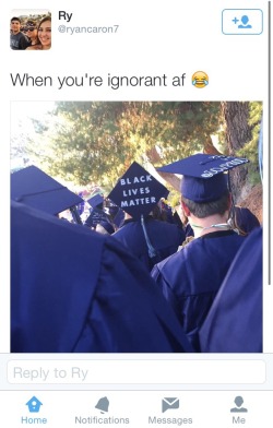 m-th:  this racist homophobic transphobic misogynist that I graduated with tweeted these pictures of my cap so if yall want to help me to get him to deactivate his twitter that would be much appreciated (scroll through his Twitter too you’ll see many