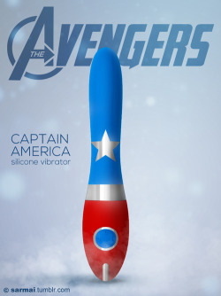 mizstorge:  trickshotmcgee:  sarmai:  Dear geek girls, today I made something special for you. Let me know if you like the idea! The Avengers - 6 pieces of pleasure Captain America - silicon vibratorIron Man - twin motor vibratorThor - electrical stimulat