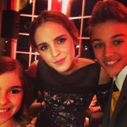 ewinspiration:  Gavin Casalegno (playing young Shem):It was amazing to see the beautiful Emma Watson in the after party of Noah! 