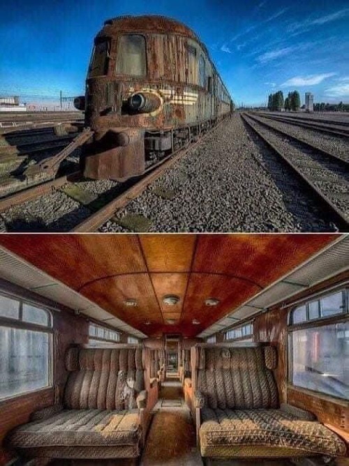 Abandoned Orient Express Traincar, Belgium. Nudes &amp; Noises  