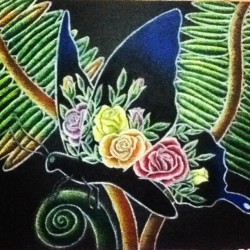 El más nuevo xD #art #arte #mariposa #butterfly #rosas #helecho #naturaleza #dibujo (en Villas de la hacienda)