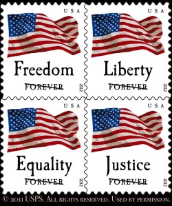 The way they void the sample stamps on the USPS website seems like a political statement.