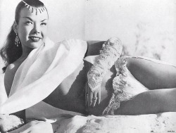 amartin1030:  Beautiful Nejla Ates - Turkish bellydancer and Broadway Musical star of the 1950s.. 
