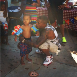 real-hiphophead:  Nas and his son Knight Jones (Top) Knight’s 3rd birthday party(Bottom) Knight at less than one year old 