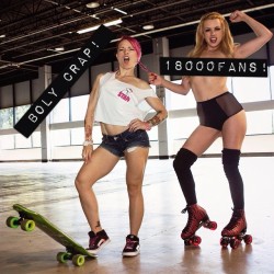 tmronin&rsquo;s photo Holy crap! Just realized I passed 18k fans today! Yay! Great excuse to postÂ @cupcakedujourÂ &amp;Â @omgitslexiskating aroundÂ @exxxotica&rsquo;s show floor in Chicago. Weapons of choice that day:Â @landyachtzlongboardsÂ &amp;@moxiro