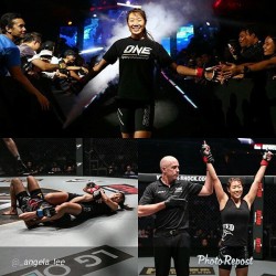 @_angela_lee &rsquo;s fight was the best fight of yesterday&rsquo;s #OneChampionship #WarriorsQuest #MMA 👊💪👊💪👊 #awesome