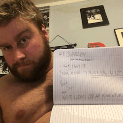 notlostonanadventure:  Hey @lovemesomeboobies1,  I figured it out! To make up for not getting it, have a fan sign GIF!  Guest starring my titty.