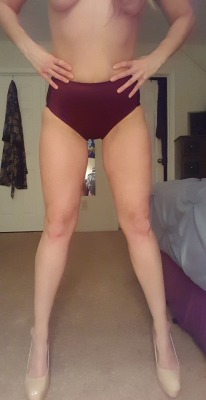 moonlightssexythings:  The following 7 days will feature my 7 new pairs of available SATIN PANTIES!The super sexy high waisted burgundy satin panty, ฮ. Includes at least 4 modeling pictures, 48 hours of wear, workouts, my sweet cum vacuum sealed wet