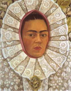 artmagnifique:  FRIDA KAHLO. Self Portrait, 1948, oil on masonite.  