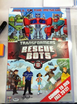 Rescue Bots signatures&hellip;!!! I&rsquo;m so happy!!