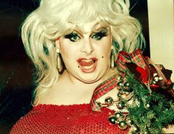 divineofficial: Divine​. Christmas, 1983 🎄✨ 📸: Jamie Wallhauser 