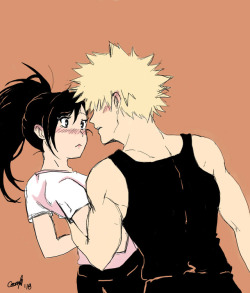 masitadibujante:I made this as a gift to the people who literally created the bakumomo tag in Tumblr and turned me into the trash shipper I am lol @blamedorange ‘s amazing drawings, that frickin todobakumomo comic courtesy of @littleroundpumpkin (bcs