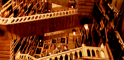  ϟ Harry Potter Meme |  ten anything [8/10] - Hogwarts Staircases There were a hundred and forty-two staircases at Hogwarts: wide, sweeping ones; narrow, rickety ones; some that led somewhere different on a Friday; some with a vanishing step halfway