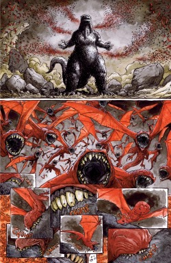 cartoontrashmaster:  kenro199x:    Godzilla in Hell ended as expected, with a quote from Buddha.   Dig it.  Bruh   so fucking metal O .O