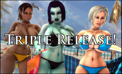 mackeymike:  vaako-7:  All 3 models now released! I told you it would be soon! Soria:     http://sfmlab.com/item/249/ Trishka:  http://sfmlab.com/item/250/ Sheva:   http://sfmlab.com/item/251/ Note that Trishka and Sheva REQUIRE the Soria model to
