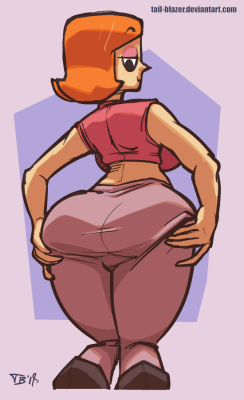 grimphantom2: tail–blazer:   Some thick Debbie Turnbull for a Tumblr user who requested it.  Want a commission? Message me. If you want to see the  sketches of this and other drawings as well as early access to my work.  Hit up my Patreon. Patreon /