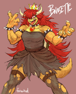 feriowind:i joined the bowsette bandwagon LOL this was fun to draw!!