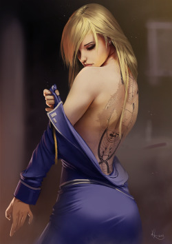 souracid: Riza Hawkeye from Full Metal Alchemist.  Looking forward to the Live action movie!   beautiful &lt;3 &lt;3 &lt;3