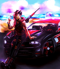 &ldquo; And then we have Ruby Rose, A.K.A. &lsquo;Little Red&rsquo;. Best damn get-a-way driver in the business. She&rsquo;s also the quickest shot. Can kill a man a mile away before you can even blink with that damn home-made Sniper rifle she has. Has