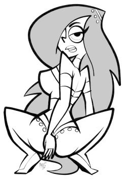 atomictiki:   Desiree - Doin’ the Anaconda Thing @slim2k6 answered: Desiree from Danny Phantom doing the Anaconda pose in thong. Now this I can get behind   Niiiicely done, Tiki!! XD