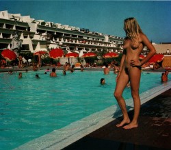 tindonaturist:  Poolside at Cap Dâ€™Agde, 1980s 