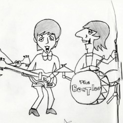 The Beatles 1 #paulmccartney #ringostar #beatles #thebeatles #star #mccartney #sketch #drawing #draw #rock #music
