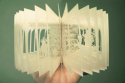 travelingcolors:  360° degree christmas book by Yusuke Oono Japanese artist Yusuke Oono has expanded his 360° book project to celebrate the festive season. The three-dimensional panoramic structure references the format of a book and pushes it to become