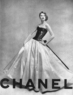 Suzy Parker in Chanel, Vogue 1956.