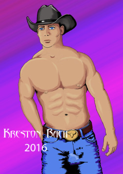 krestonbach:  Billy “True Girth”Billy is a cowboy in a time where the new lands of the Southwest are feeling the surge of men from every corner of the world taking over the homesteads in hope of striking it rich. Growing up poor in the Eastern Lands,