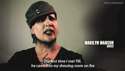 frau-lindemann:  Marilyn Manson about Till