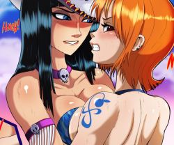 shadbase:  Nico and Nami are spreading eachothers asses on Shagbase.  booty butt cheeks~ &lt; |D’‘‘