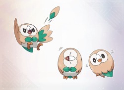 iris-sempi:  Official Art of the New Starters for Sun and Moon 