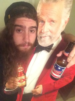 Drunk selfie from last night. He&rsquo;s my favorite drinking buddy.