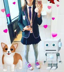 I love school uniforms and robots 