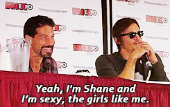 nckynichols:     Norman and Jon impersonating each other’s characters (x)    