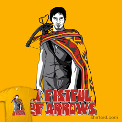 shirtoid:  A Fistful of Arrows by huckblade is available at Redbubble