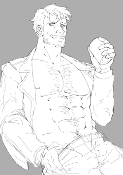 bara-zhilong:wip.Dream Daddy-Robert.I can’t wait for play it.