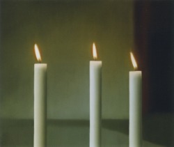 la-belle-epoche: Gerhard Richter (German, 1932) Drei Kerzen (Three Candles), 1982 Oil on canvas  www.gerhard-richter.com/de/ 