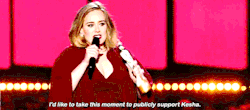 adeles:   Adele wins British Female Solo Artist at The 2016 BRIT Awards “I’d like to take a quick second just to thank my management and my record label for embracing the fact that I am a woman and being encouraged by you. And I’d also like to take