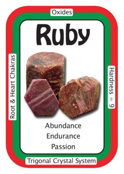 healingcrystals-crystaltalk:  Crystal Card of the Day: Ruby, “I thrive in all areas of my life.”  Ruby is a powerful Heart Stone, opening and activating the Heart  Chakra.  Ruby protects against the loss of heart energy, and dissolves  emotional