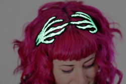 sosuperawesome:  Hair Accessories -including glow in the dark headbands- by JanineBasil on Etsy 