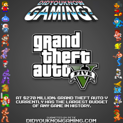 didyouknowgaming:  Grand Theft Auto V.  http://www.huffingtonpost.co.uk/2013/09/09/gta-5-budget-most-expensive_n_3892602.html?ir=UK+Tech  Damn. I hope recoup all that and more. I&rsquo;m sure it will. It&rsquo;s GTA for Satan&rsquo;s sake.