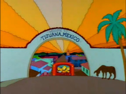 gosimpsonic:  elmos-insanity:  &ldquo;South of the border…down Mexico way&rdquo;  Happiest place on Earth. I wonder if they saw the donkey show. 