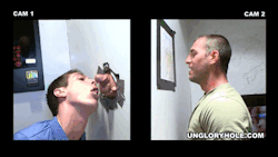cummeaterchicago:  Another example of why gloryholes are just perfect – the sucker is getting what he wants (a mouthful of hot ball juice) and the suckee is getting what he wants (his balls drained in a hot mouth).  The world seriously needs more of